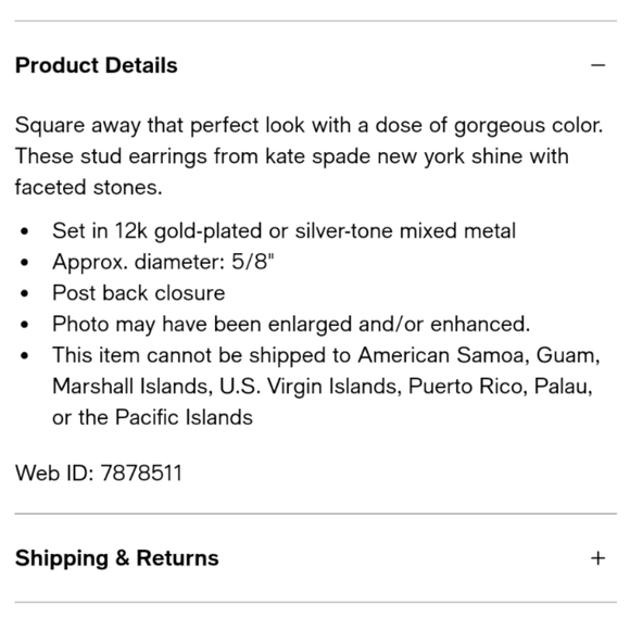 NWT Kate Spade Beryl Green Square Studs $38 - Picture 8 of 8